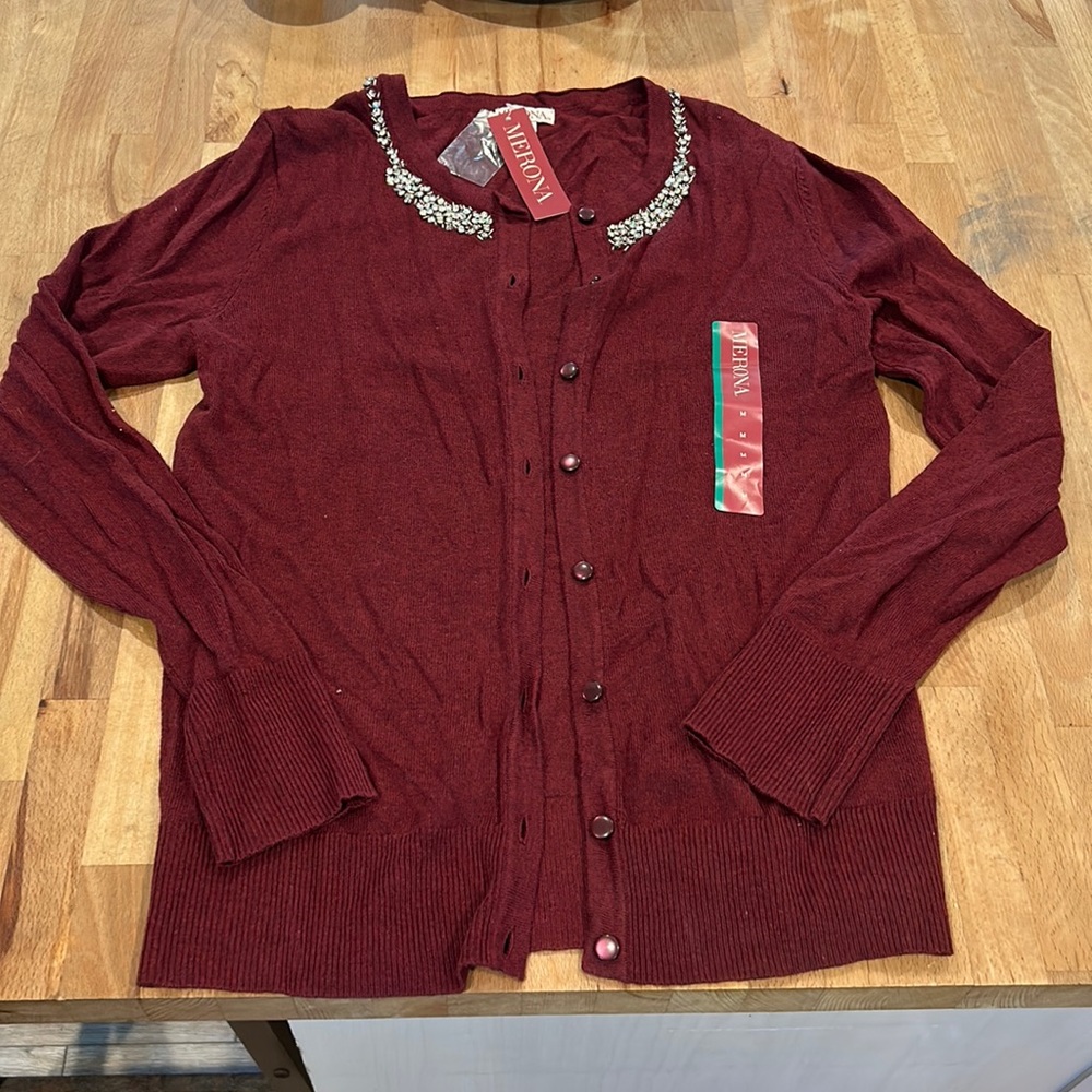 Maroon Cardigan